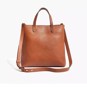 Madewell brown leather tote